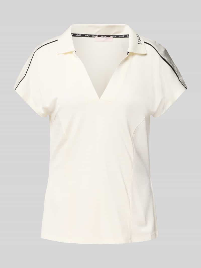 LIU JO SPORT Regular fit poloshirt met labelopschrift