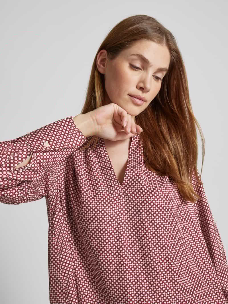 Tommy Hilfiger Regular fit blouse met V-hals