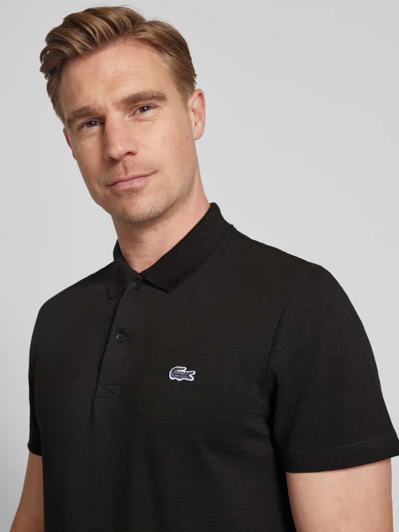 Lacoste Regular fit poloshirt met labelbadge