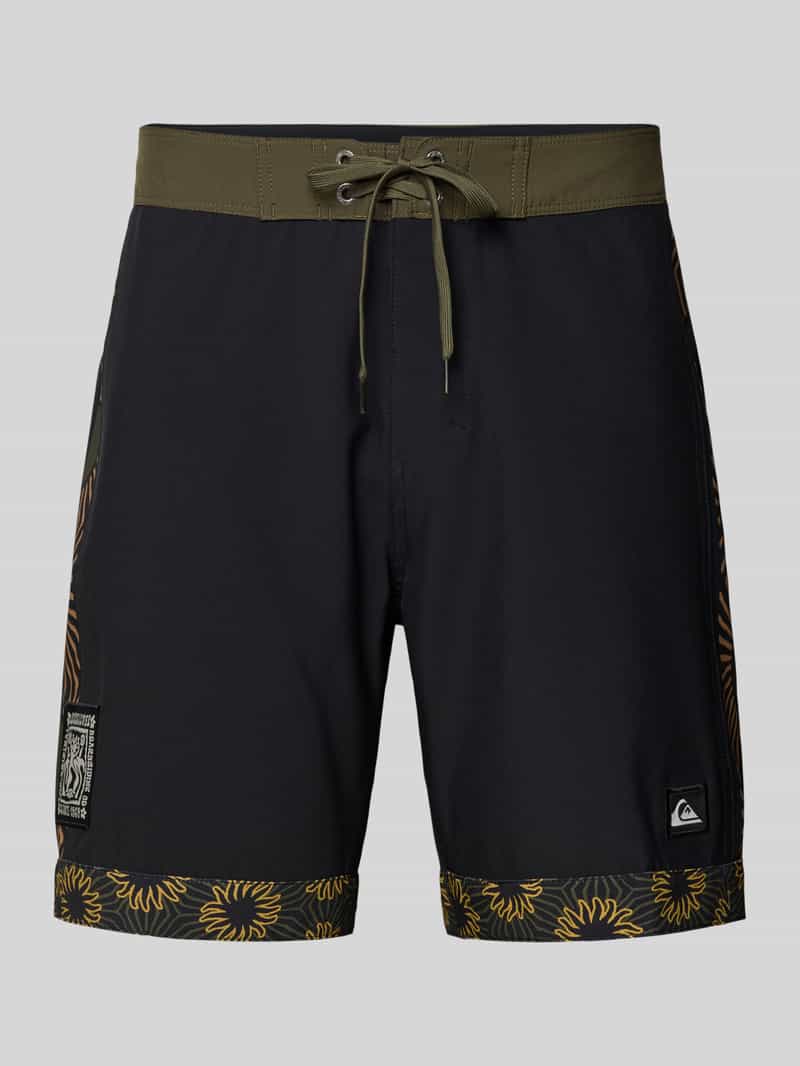 regular fit zwembroek met logopatch model 'Nomad'