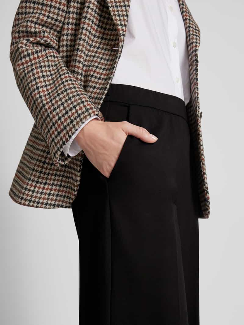 s.Oliver BLACK LABEL High rise culotte van interlock-jersey met elastische inzet