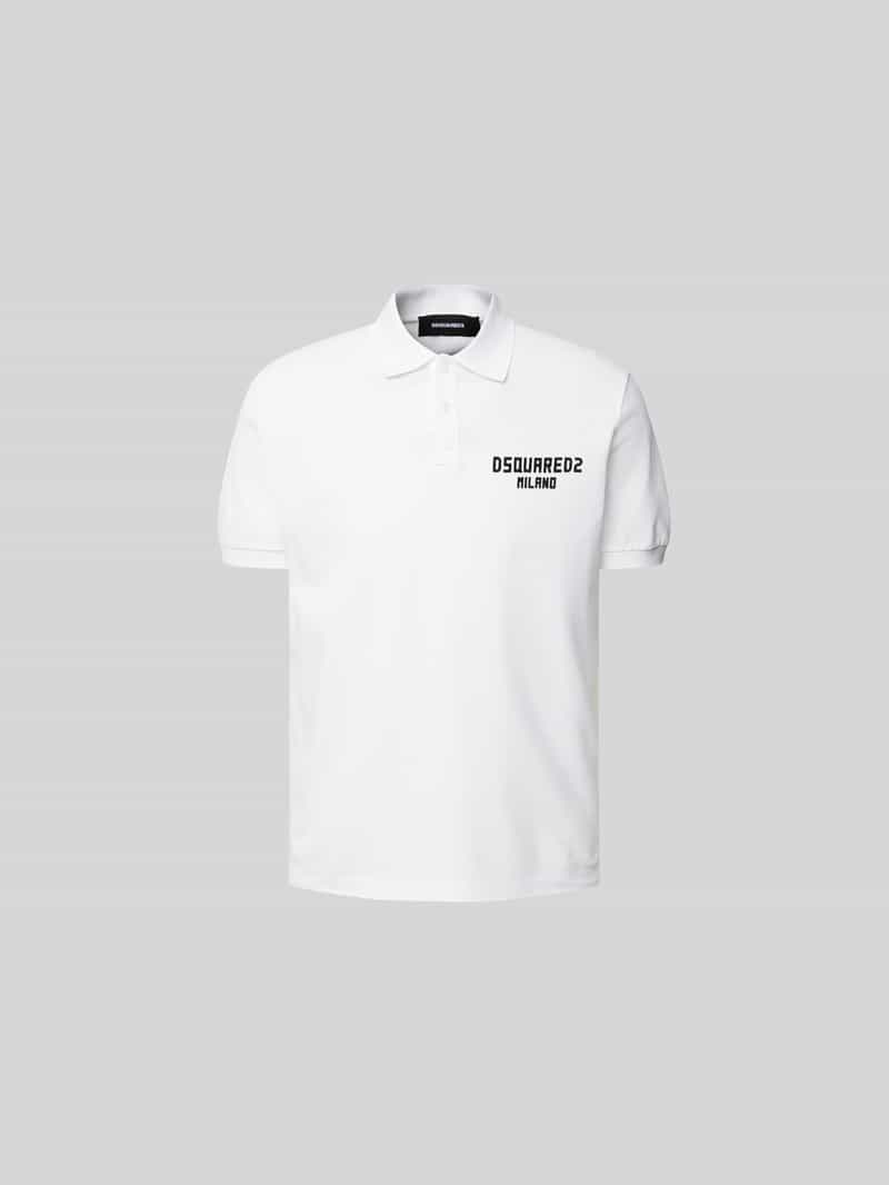 Regular fit poloshirt van katoen