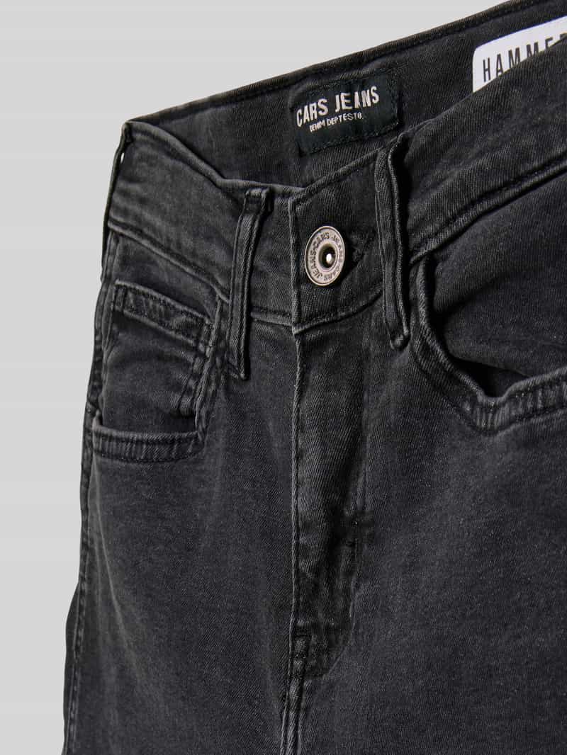 CARS JEANS Straight fit jeans met logopatch model 'Hammers'