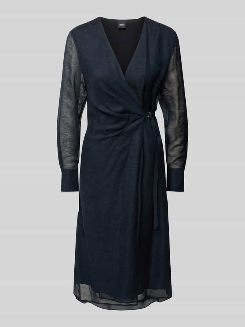 Boss Midi-jurk met V-hals model 'Dosala'