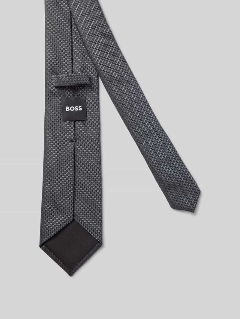 Boss Stropdas van zijdemix (7 5 cm)