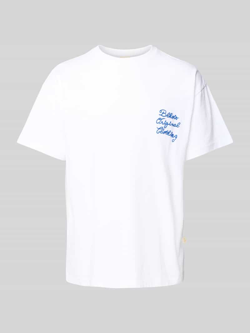 BLKVIS T-shirt met labelstitching model 'PRIMAVERA'