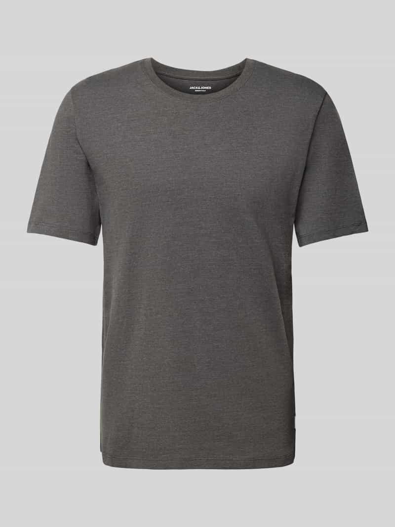 Jack & Jones Shirt met ronde hals JJEORGANIC MELANGE TEE SS O-NECK NOOS