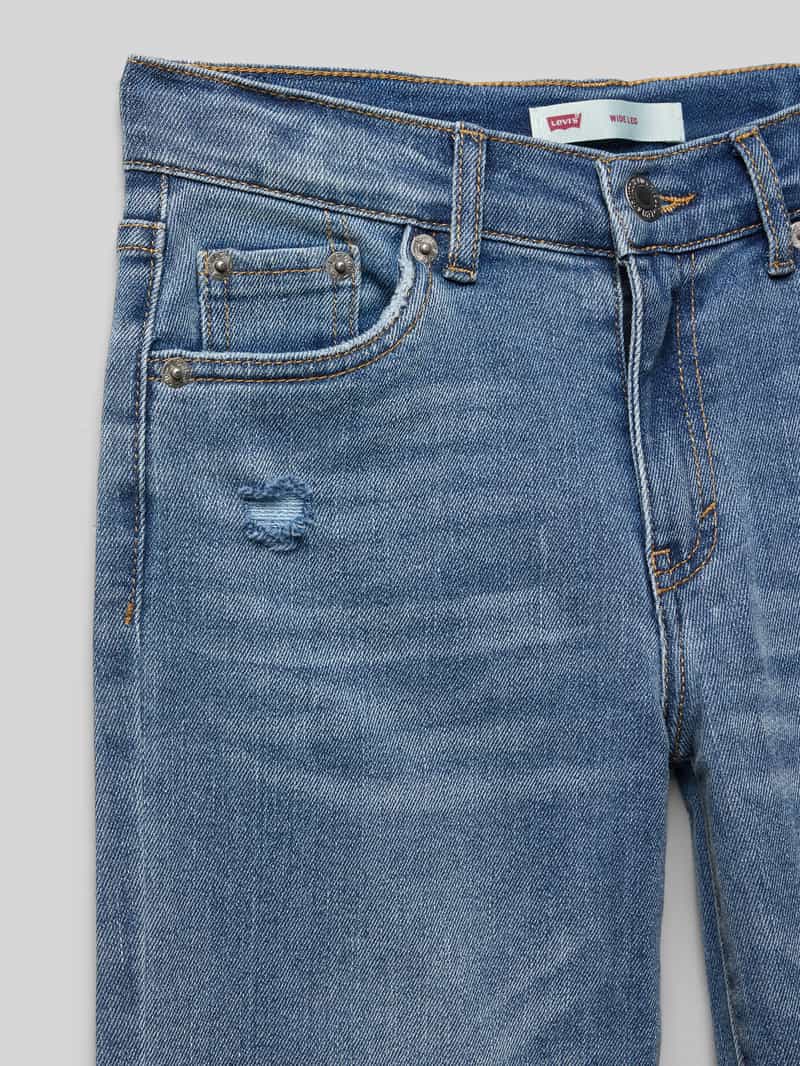 Levi s Kids Wide leg jeans in destroyed-look