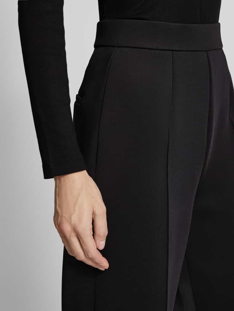 Calvin Klein Womenswear Wide leg stoffen broek met vaste persplooien