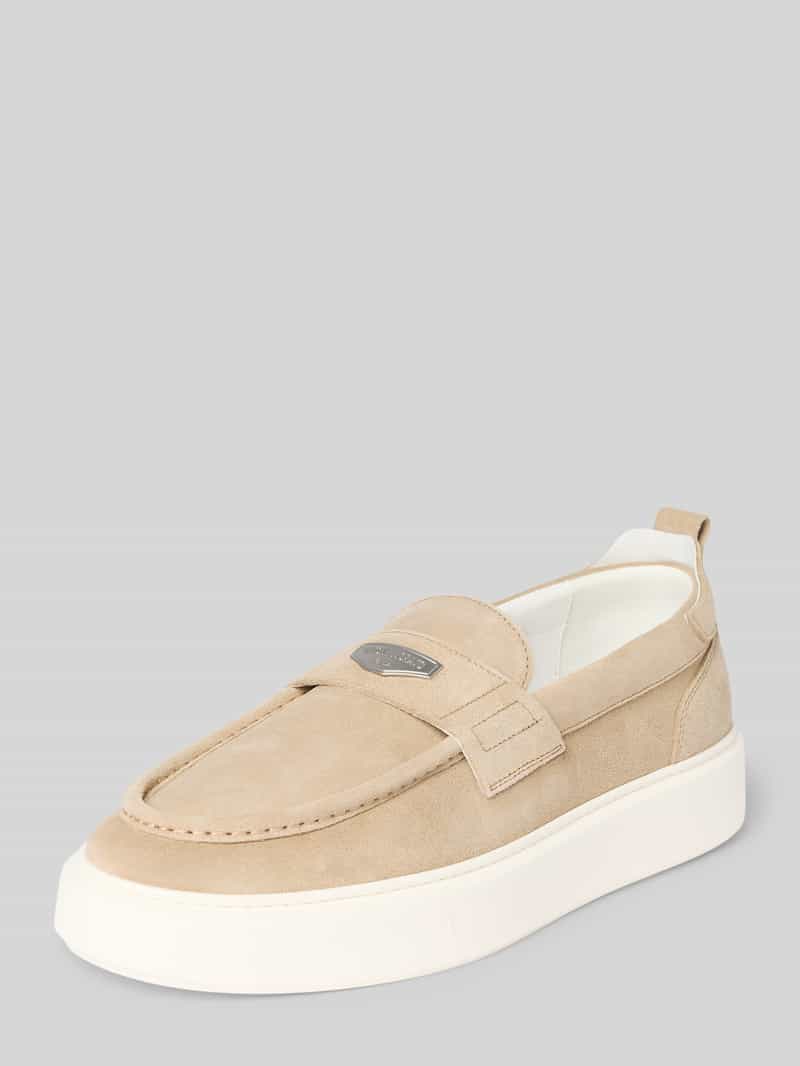 Loafers met labeldetail, model 'ROWAN'