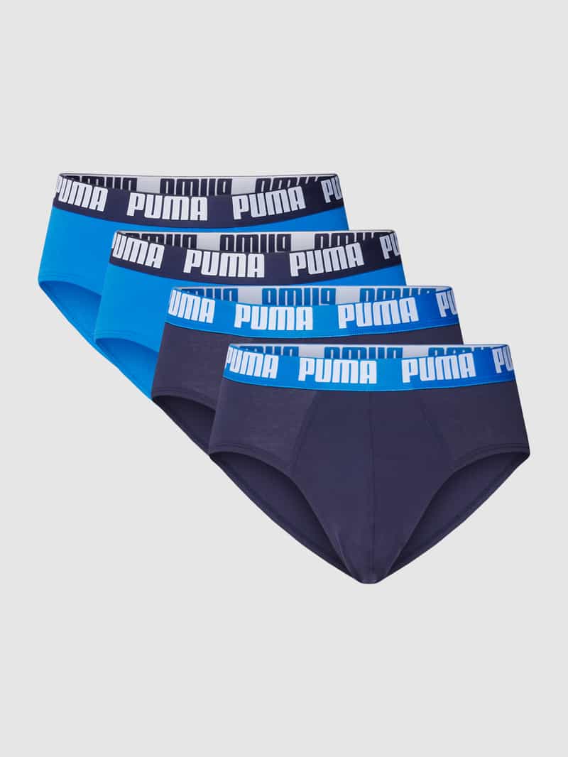 Puma Slip met elastische band met logo in een set van 4 stuks