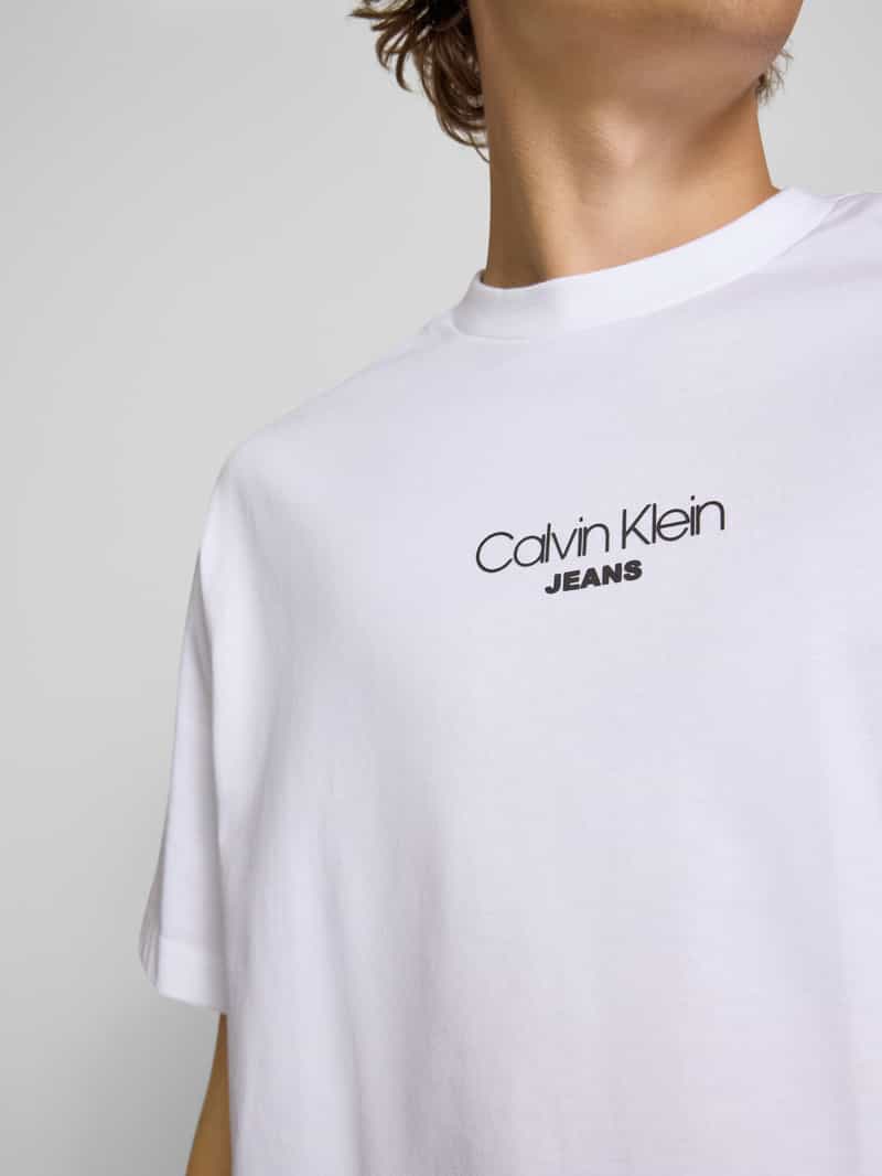 Calvin Klein Jeans Relaxed fit T-shirt met ronde hals