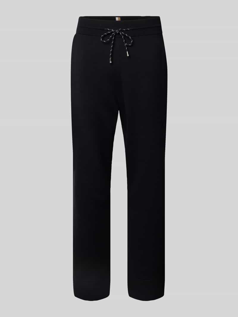 Boss Regular fit sweatpants van een mix van katoen en scheerwol model 'IDRICO'