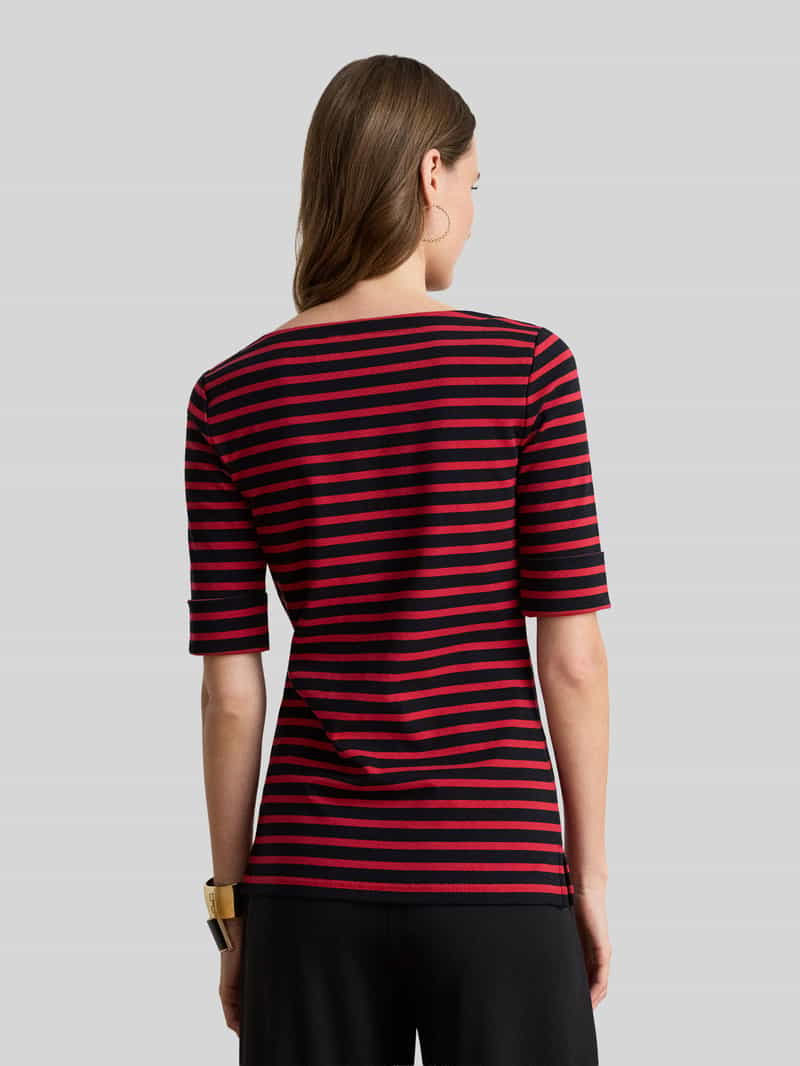 Lauren Ralph Lauren Slim fit t-shirt van katoenmix