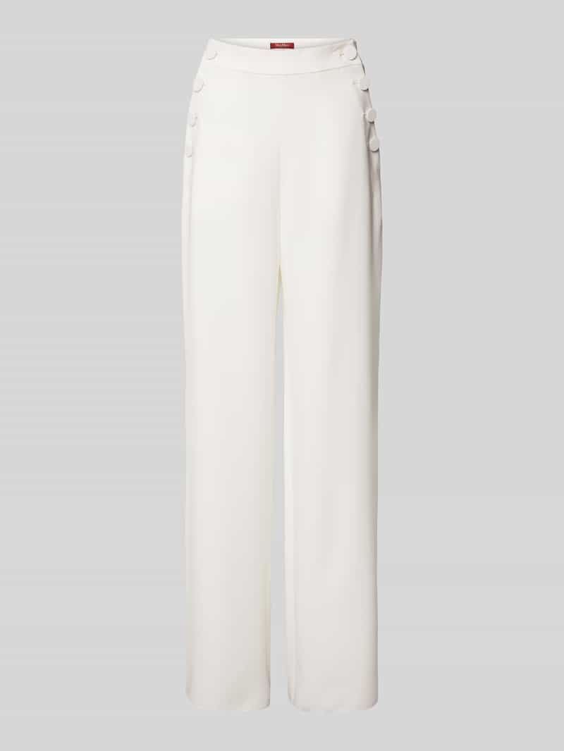 Max Mara Studio Stoffen broek met knoopsluiting, model 'RINA'