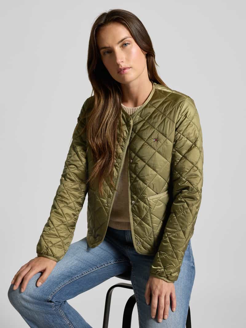Tommy Hilfiger Regular fit gewatteerd jack met opgestikte steekzakken
