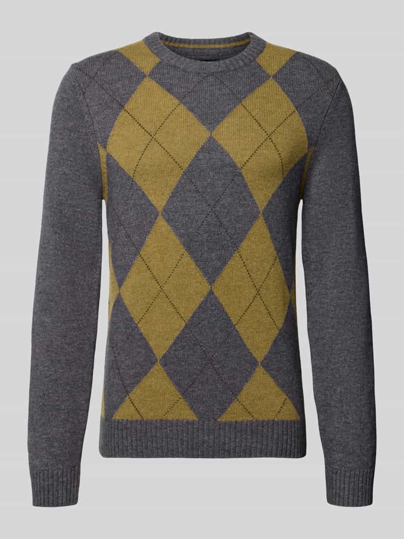 MCNEAL Gebreide pullover van mix van lanawol met ronde hals