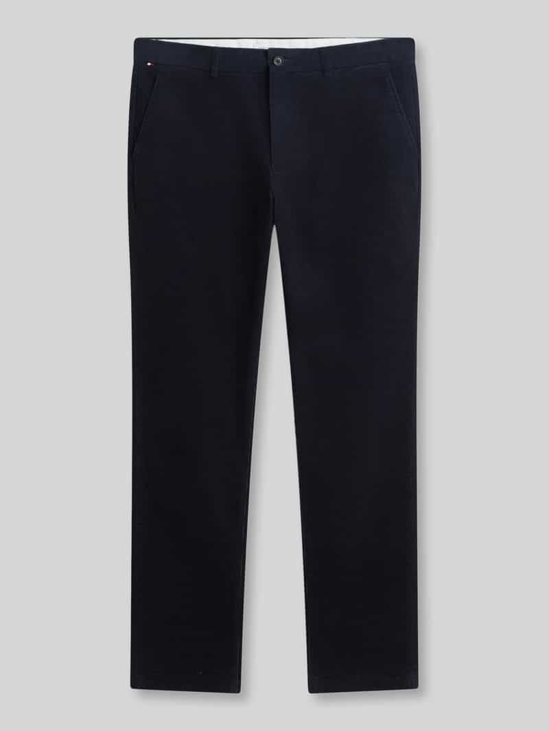 Slim fit corduroy broek van katoenmix