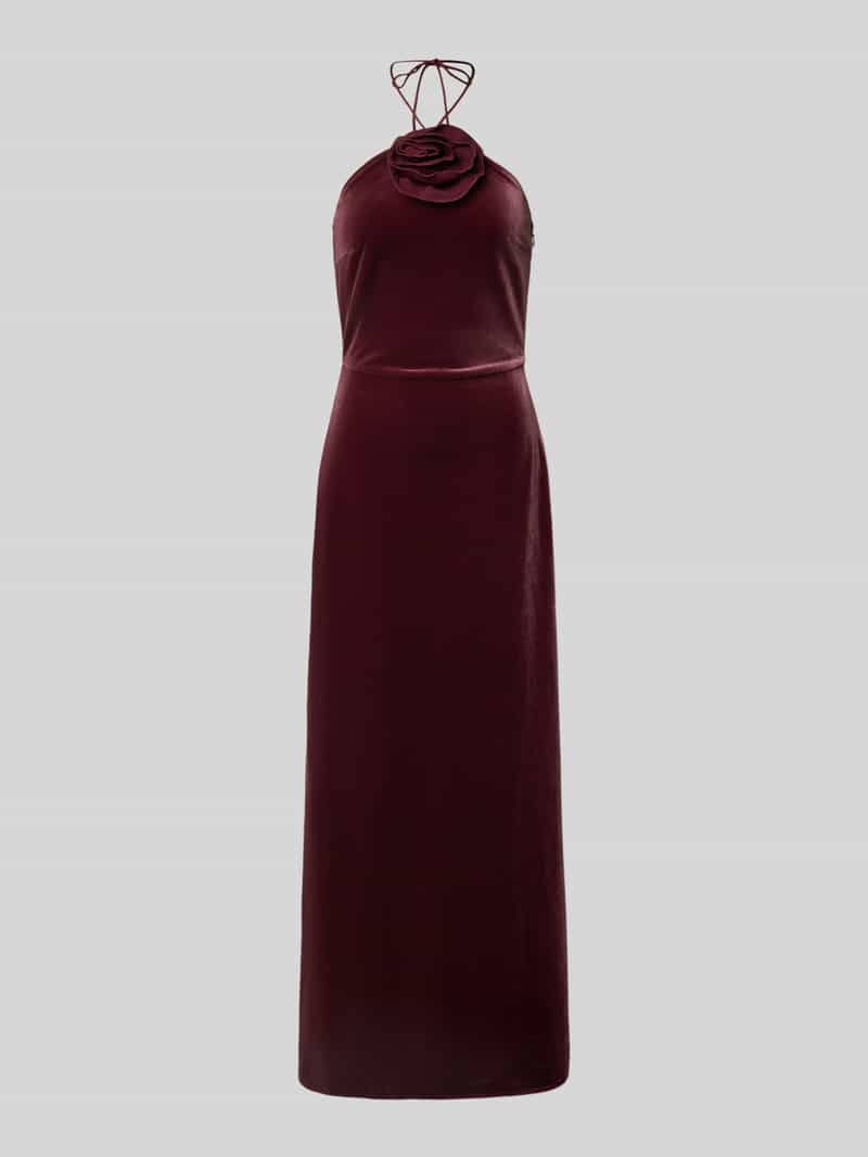 YAS Cocktailjurk met bloemenapplicatie model 'ROSETTA STRAP'