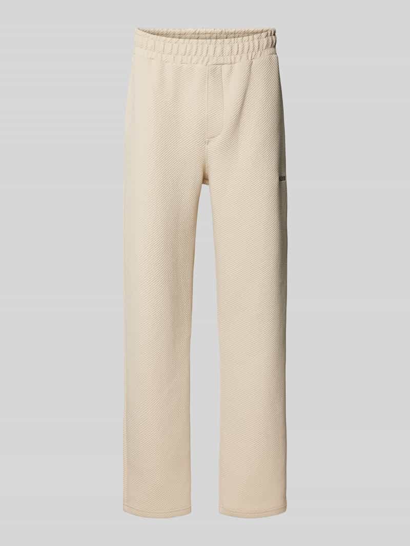 Pegador Wide leg sweatpants met structuurmotief model 'VEAL'