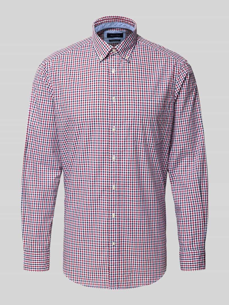 Christian Berg Men Vrijetijdsoverhemd met knoopsluiting