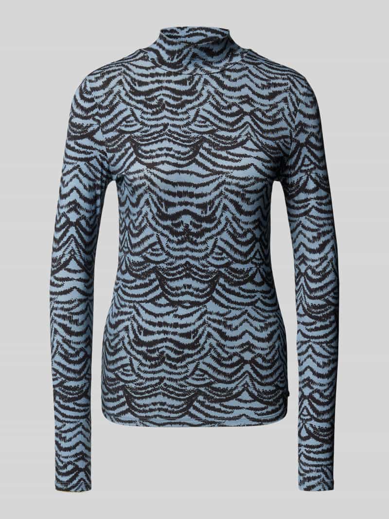 Scotch & Soda Shirt met lange mouwen van viscosemix met opstaande kraag