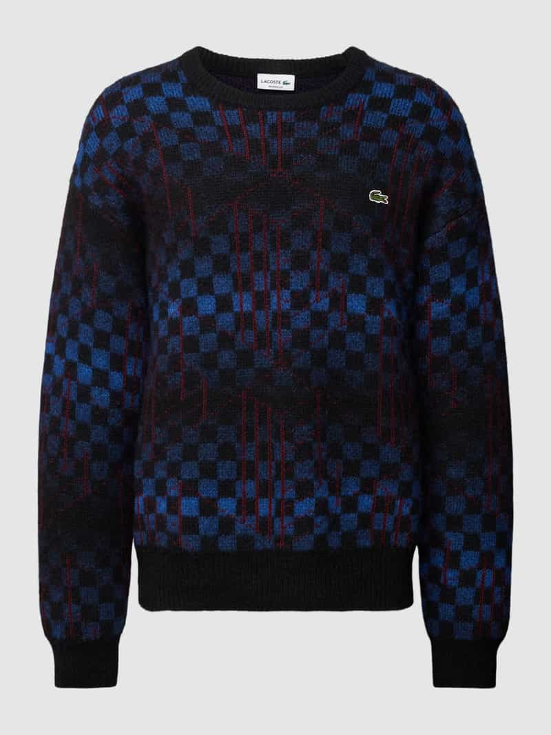 Lacoste Wollen pullover met all-over motief