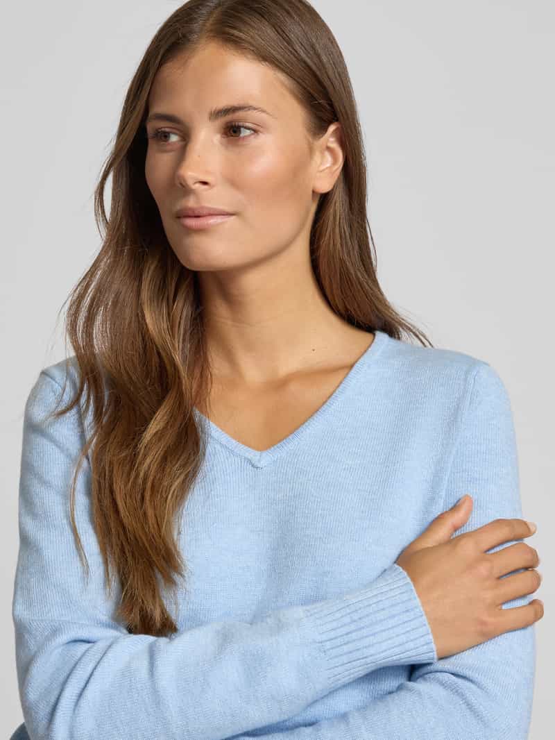 Christian Berg Woman Regular fit shirt van lange mouwen van viscosemix in gebreide look