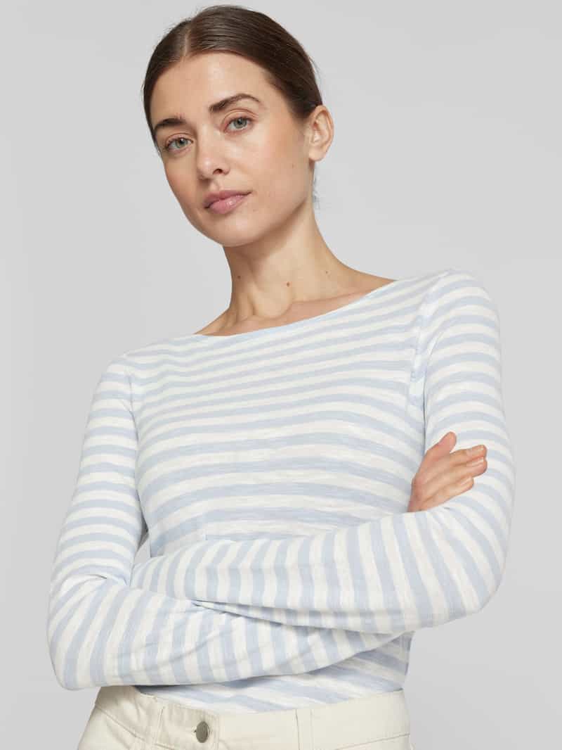 Marc O'Polo Regular fit shirt met lange mouwen van puur katoen met streepmotief