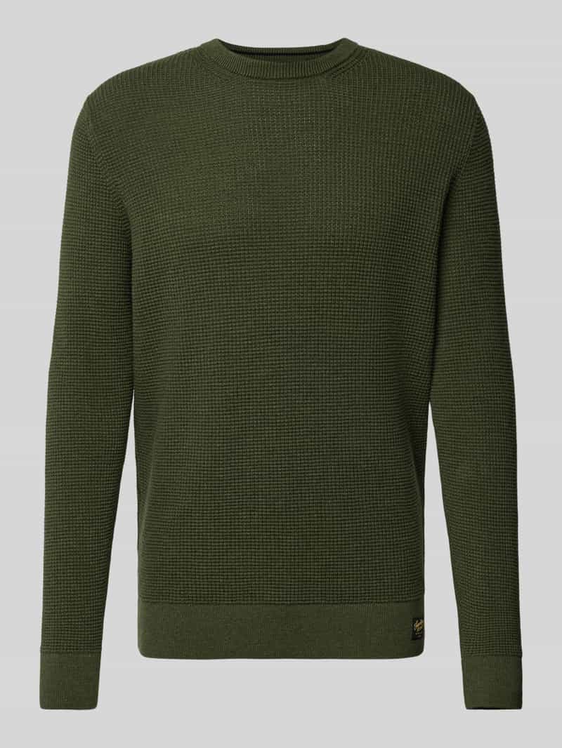 Superdry Gebreide pullover met ronde hals