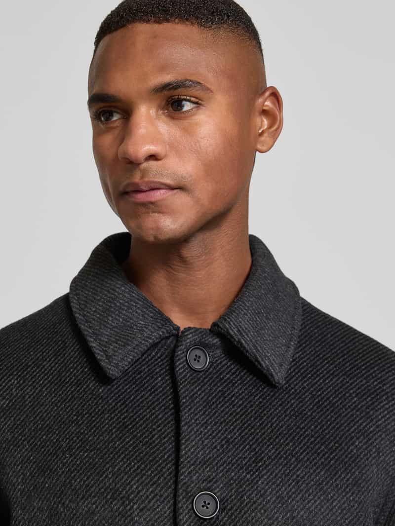 JACK & JONES Premium Overhemdjack met platte kraag en knoopsluiting