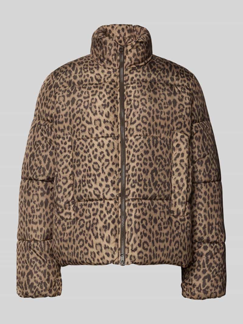 Vero Moda Regular fit gewatteerd jack met all-over motief model 'PARDA'