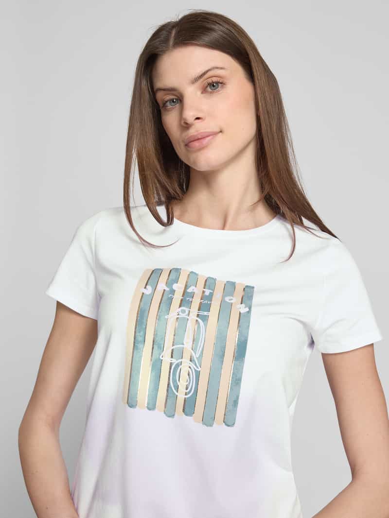 Zero T-shirt met motiefprint