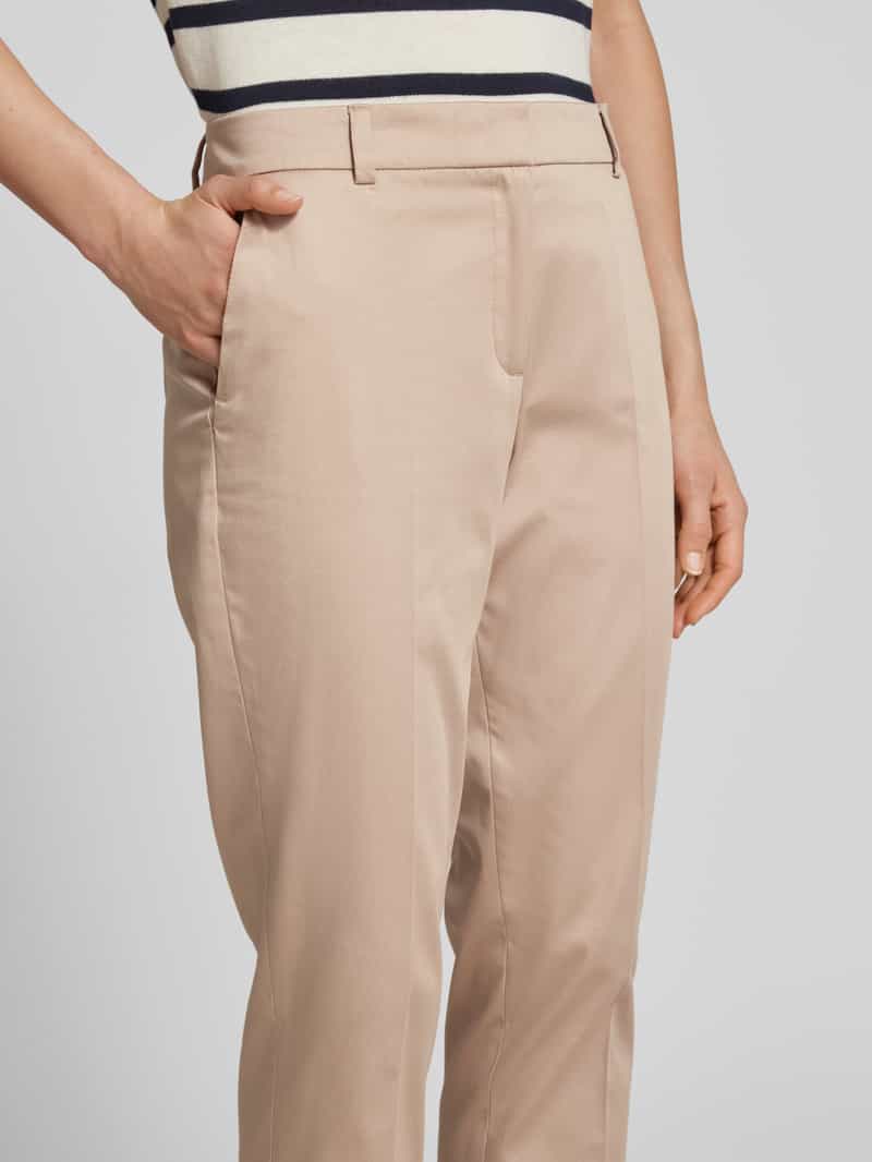 Christian Berg Woman Selection Slim fit pantalon van katoenmix