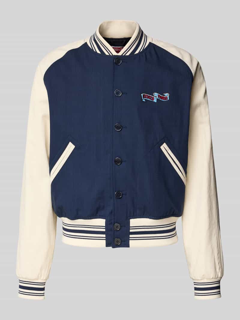 Kenzo regular fit collegejack van puur katoen
