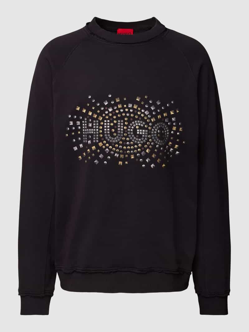 HUGO Sweatshirt met siersteentjes