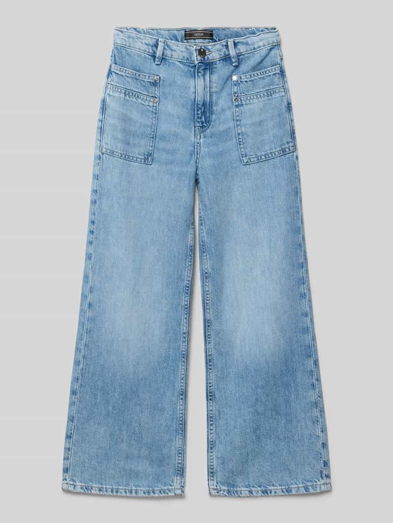 Guess Wide fit jeans met logopatch model 'Tencel'