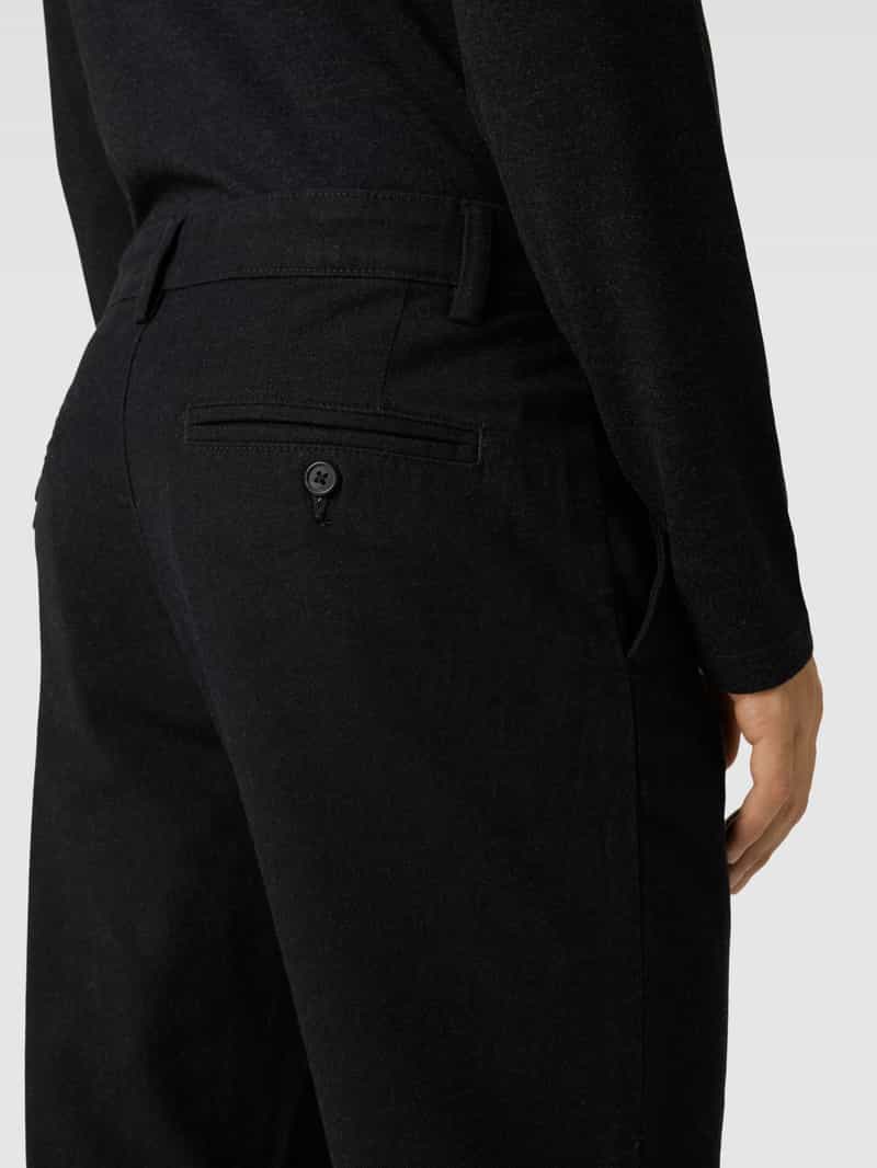 Selected Homme Slim fit stoffen broek in fijn gestructureerd design model 'MILES'