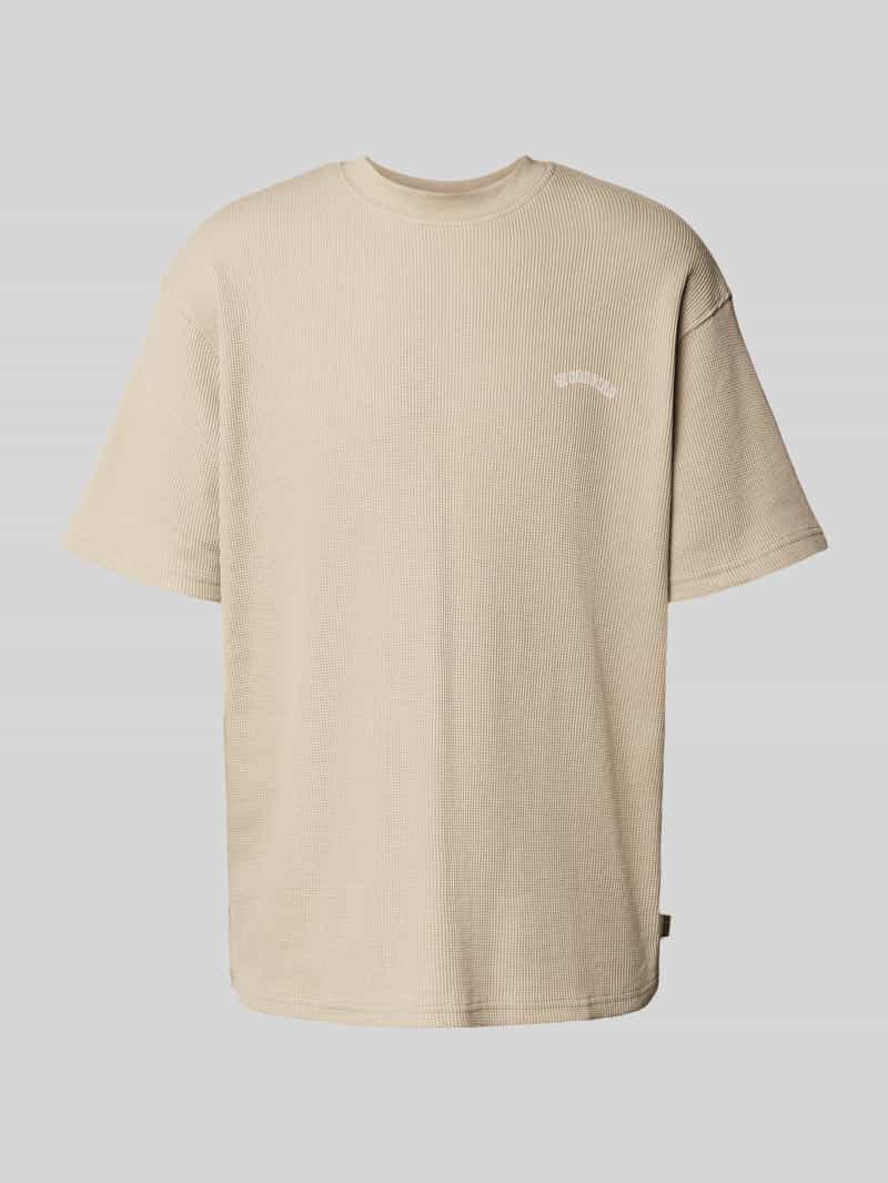 WOODBIRD T-shirt met structuurmotief model 'Baine'