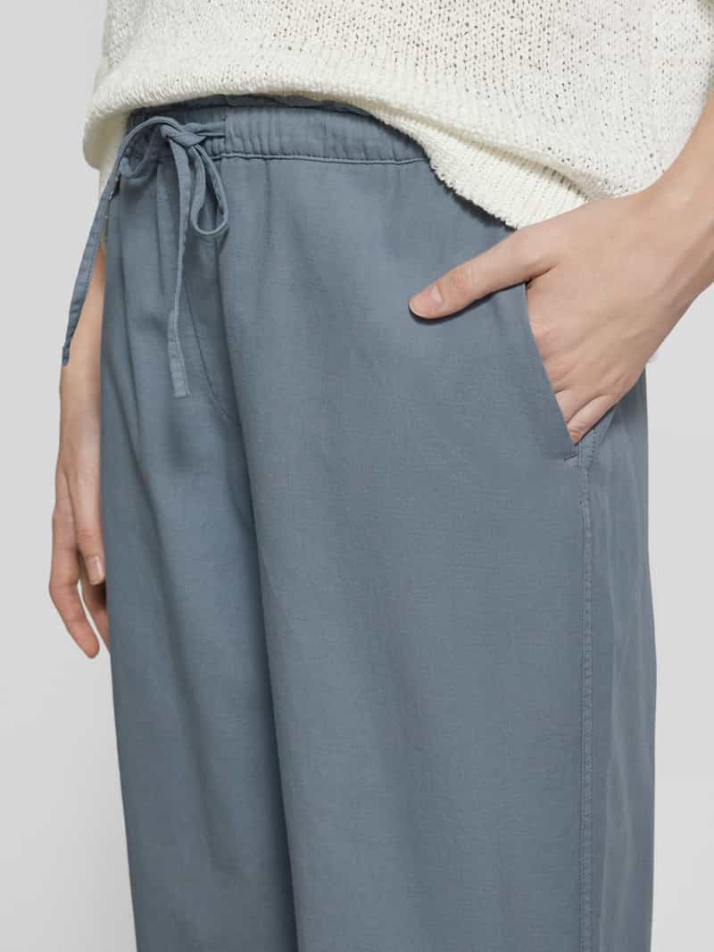 Marc O'Polo Relaxed fit linnen broek met tunnelkoord