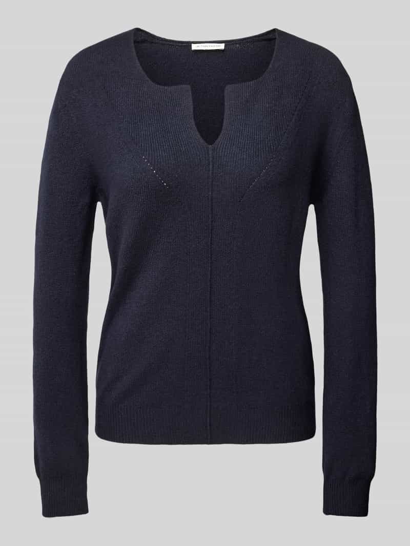 Tom Tailor Regular fit gebreide pullover met wol