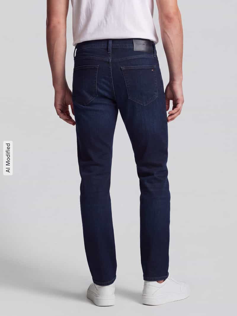 Tommy Hilfiger straight fit jeans van katoenmix model 'DENTON SLIM' richard blue, foto 3