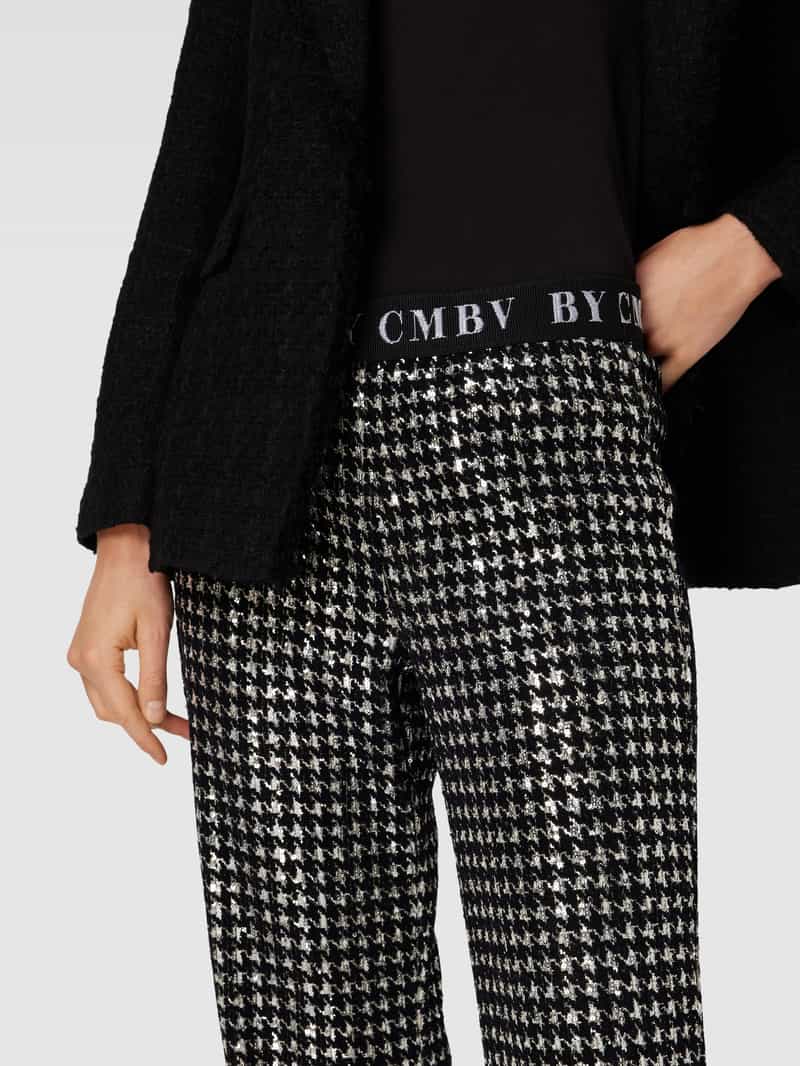 CAMBIO Stoffen broek met pied-de-poule-motief model 'FRANCIS'
