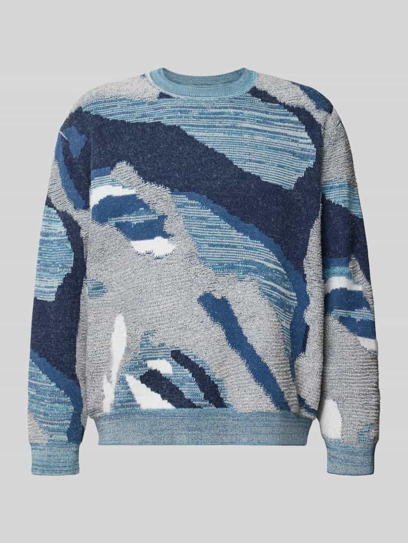 Scotch & Soda Loose fit gebreide pullover in all-over look