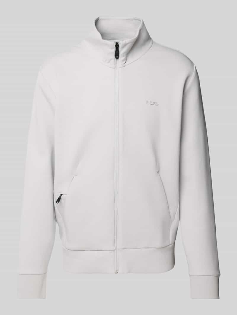 BOSS Green Sweatjack met opstaande kraag