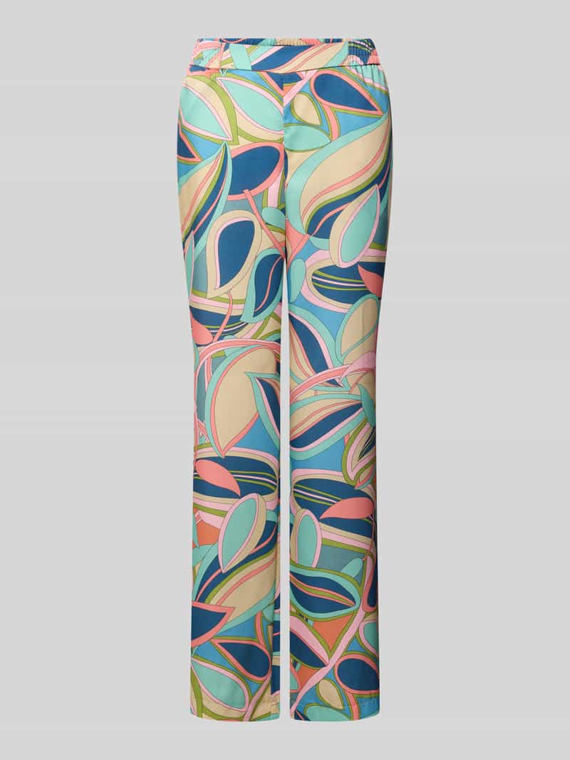 SEDUCTIVE Straight leg stoffen broek met elastische band model 'ROSANNE'
