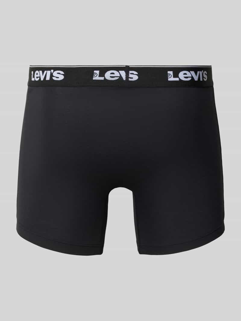 Levi's Boxershort met band met label in een set van 3 stuks zwart, foto 2