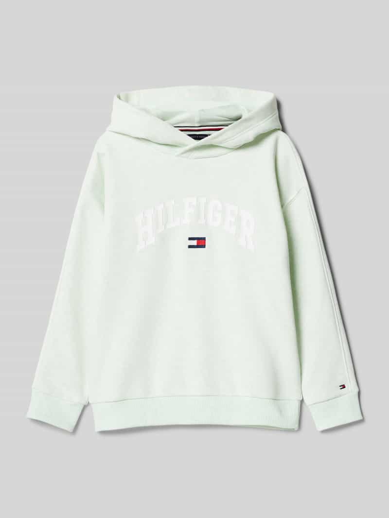 Tommy Hilfiger Kids Hoodie met labelstitching model 'VARSIRY'