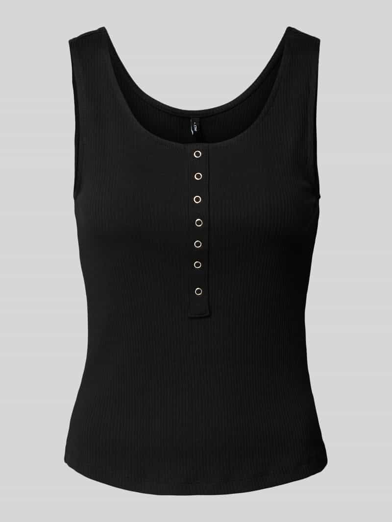 Only Slim fit tanktop van katoenmix model 'SIMPLE'