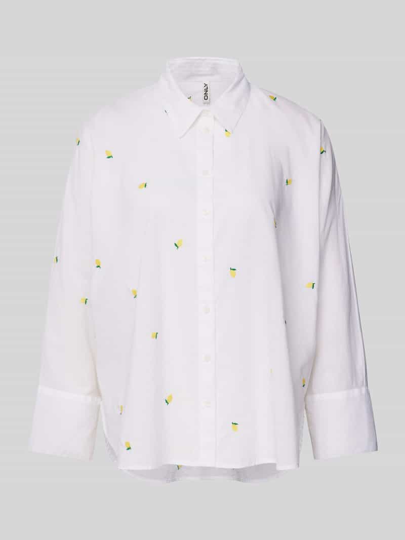 Only Boxy fit overhemdblouse van puur katoen model 'NEW LINA GRACE'